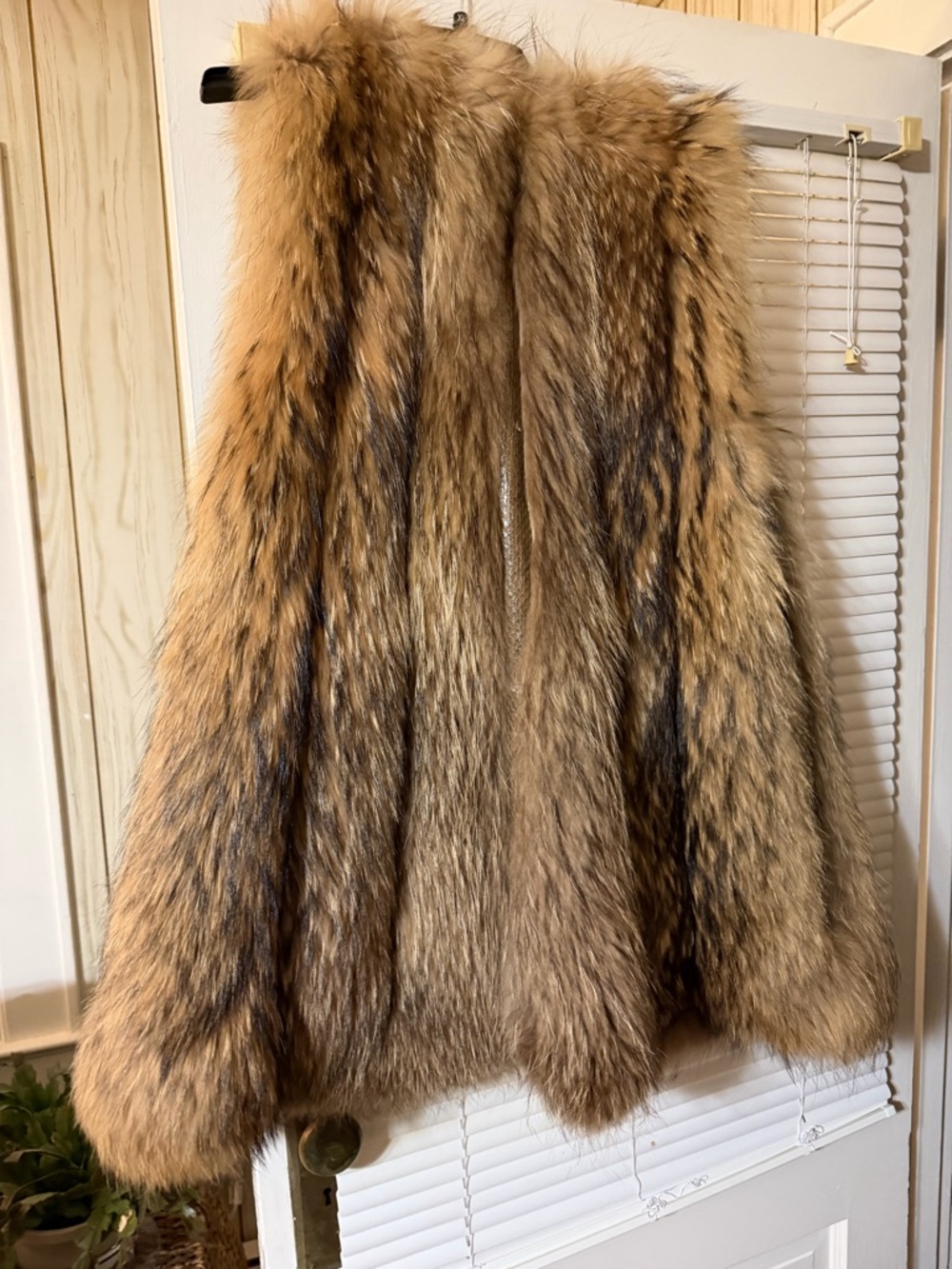 Vintage Balenciaga Brown Natural Fur Coat